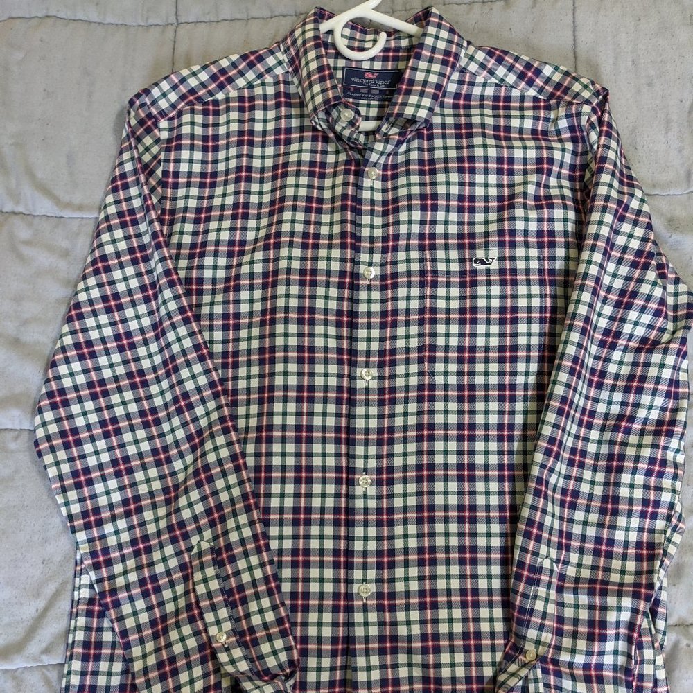 Vineyard Vines Men's Long Sleeve Shirt, Large